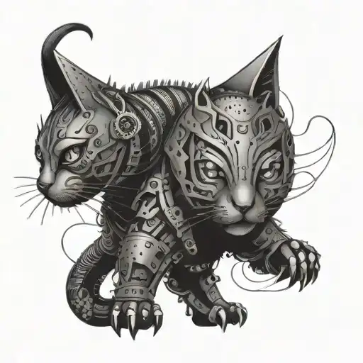 Mechanical Cat Warrior