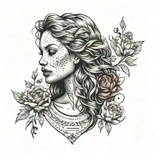 A Captivating Portrait Of A Woman In A Field Of Freedom And Beauty