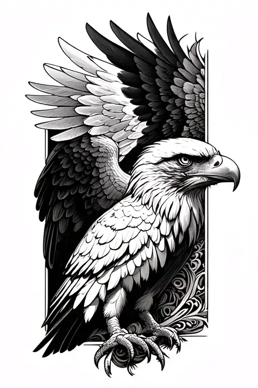 Eagle With Wings To Triceps