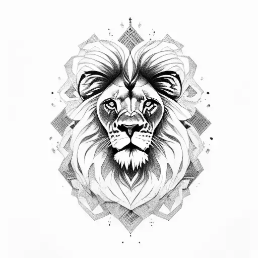 Lion Sitting On Horse