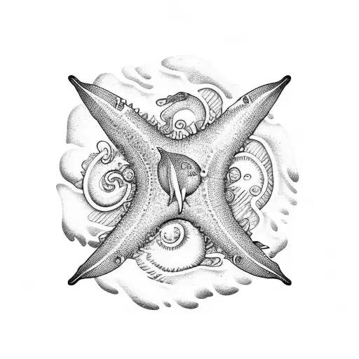 Ocean Scene Inside Seashell