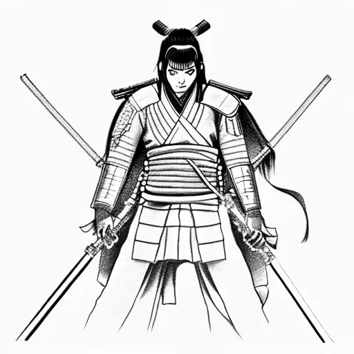 Samurai Itachi Holding A Lightsaber