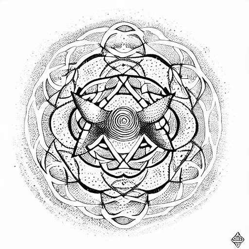 Aum Symbol In Circles