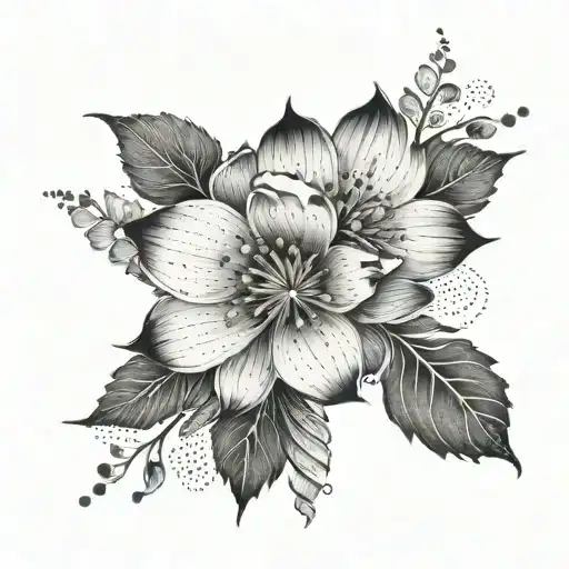 An Abstract Design Inspired By The Beauty Of A Blooming Flower Garden