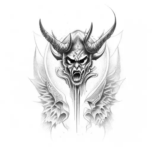 Devil Stabbed By Angel