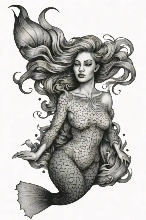 Mermaid Lady Full Body