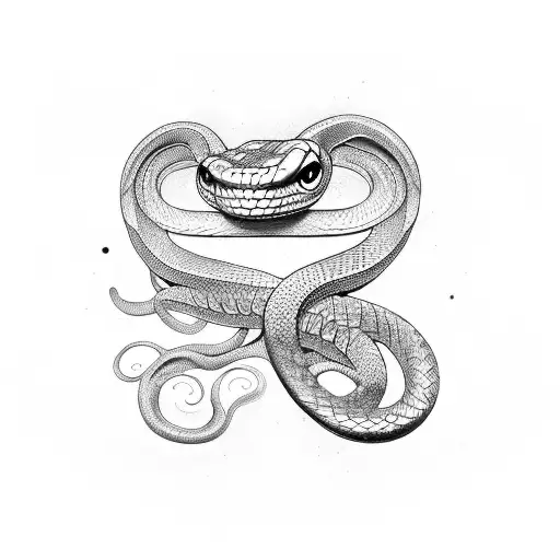 Snake With Geometrical Symitrical Patern