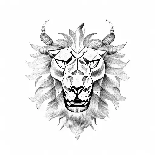 Scorpion And Lion Face