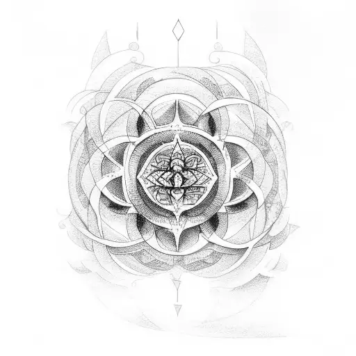 Hawaiian Style With Elements Of Sacred Geometry