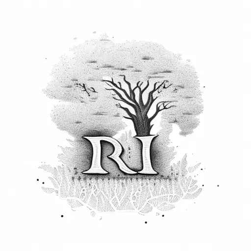 Tree With Letters Jjsd In It