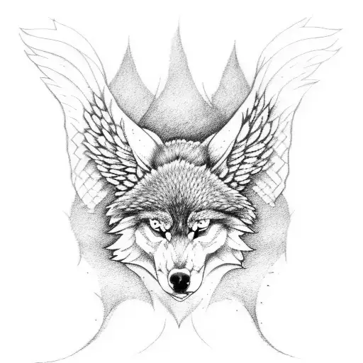 Man Wolf Wings Tight