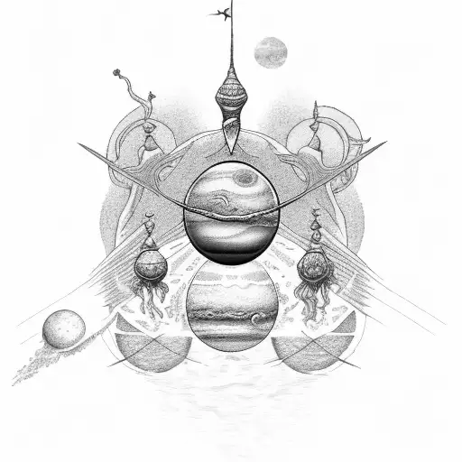 Neptune Planet With Tex Vita Est Temptare