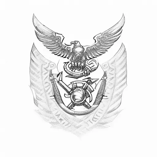 Military Tribal Usmc Marine