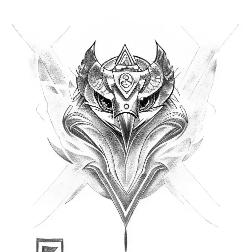 Anbu Symbol With Raven