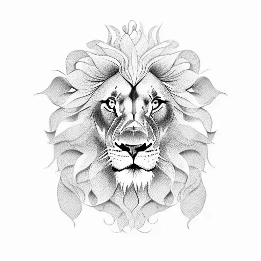 Lion And Peony