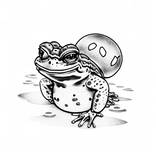 Toad From Mario Waving