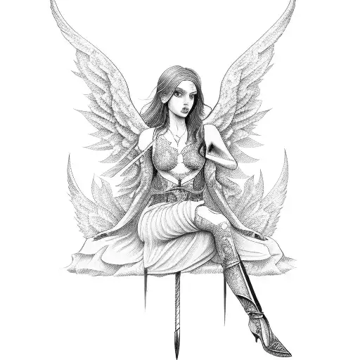 Angel With Sagittarius