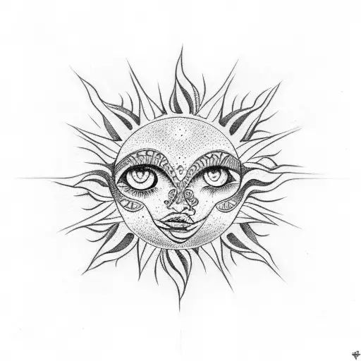 Tribal With Sun