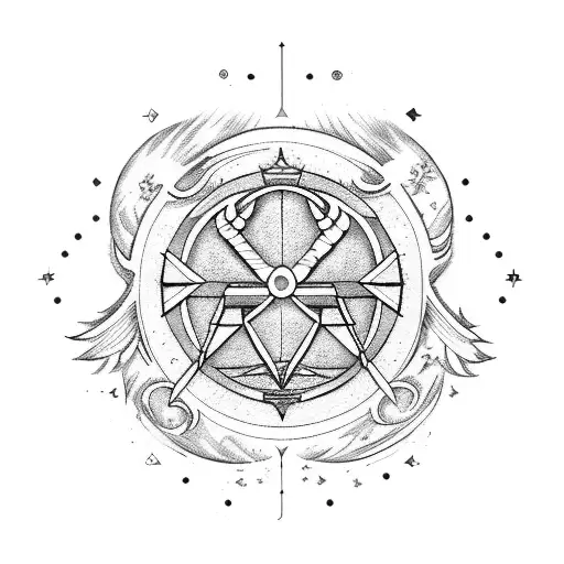 Sagittarius Symbol And Jupiter Glyph