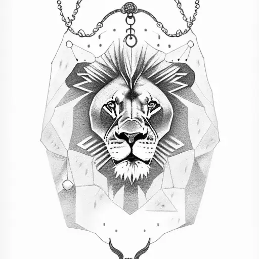Lion With Chain Around Neck