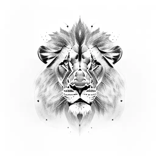 Saddam Hussein With Lion