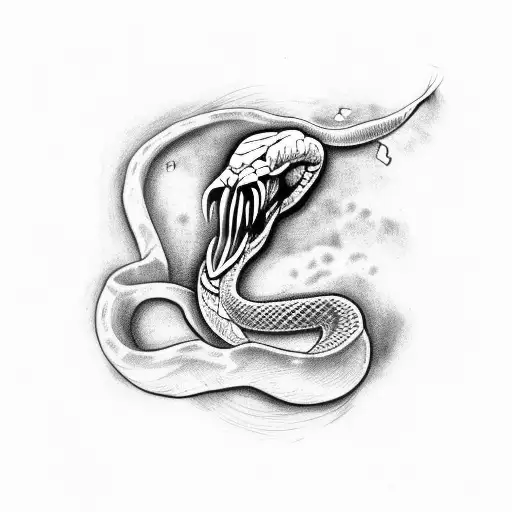 Snake Through A Skull