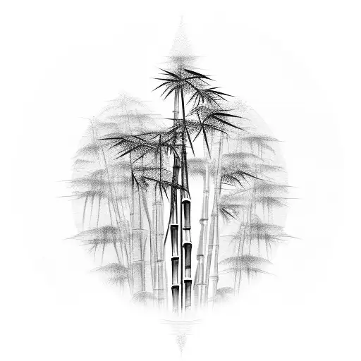 Bamboo Tree Which Goes Up The Entire Spine