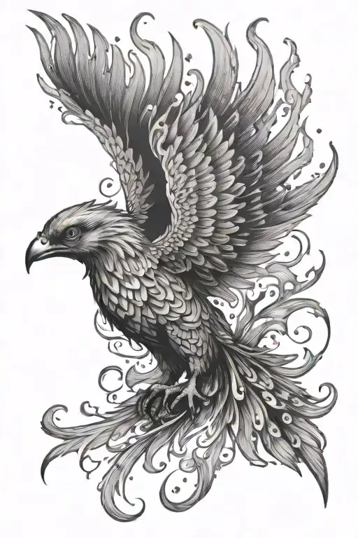 Phoenix Bird Fire Flames