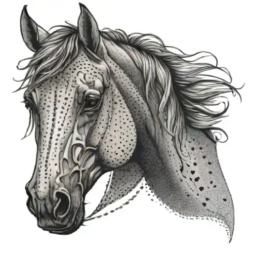 Horse Head From The Front