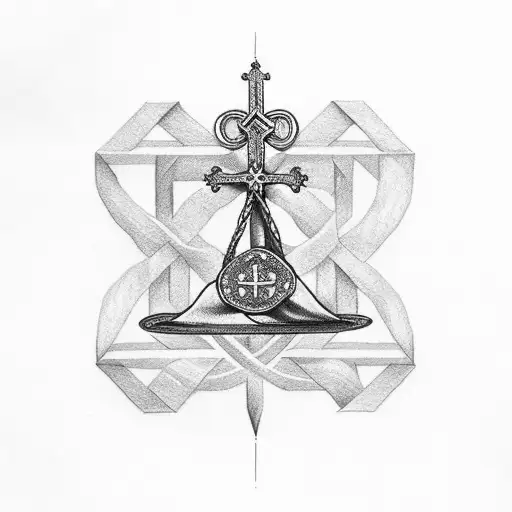 Christian Cross That Looks Like A Libra Scale