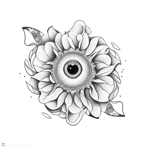Flowers Pattern Animal Eyes