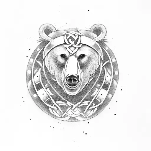 Celtic Bear With Armor