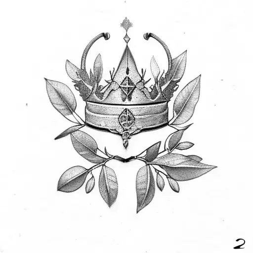 Olive Leaf Branch Chest Crown
