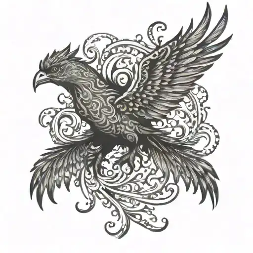 Phoenix Rising Fiery