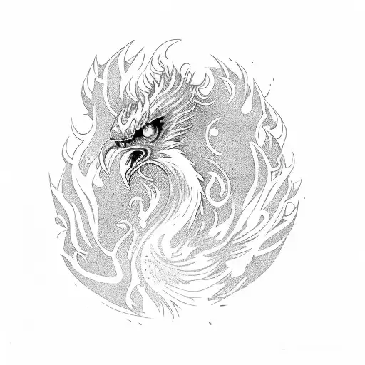 Phoenix Rising From Ashes And A Semicolon