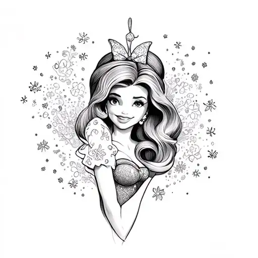 Girly Disney Tattoo Sleeve