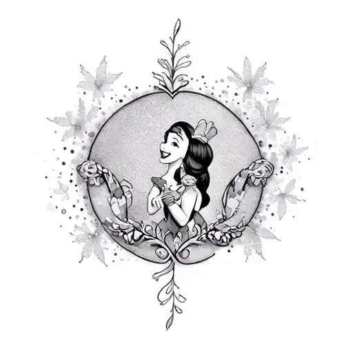 Girly Disney Tattoo Sleeve