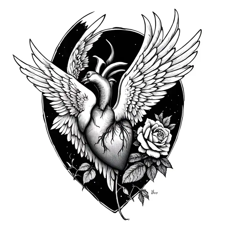 Shaded Roes Your Wings Were Ready But My Heart Was Not With A Crss