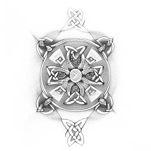 Celtic Cross South Boston Shamrock