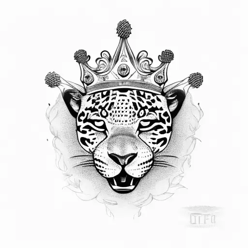 Jaguar With A Crown