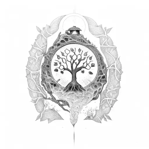 Solider With Tree Of Life And Watch