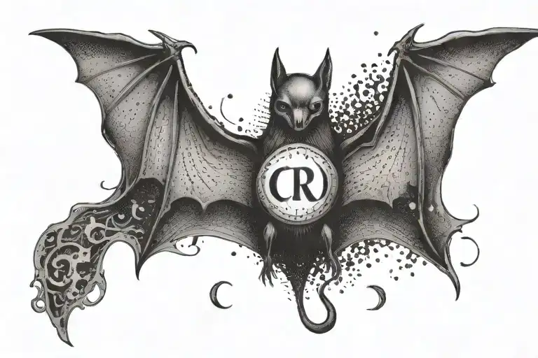 Bat With The Letters Cro Inside