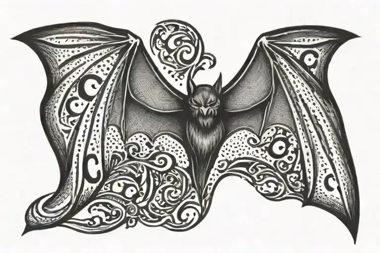 Bat With The Letters Cro Inside One Wing