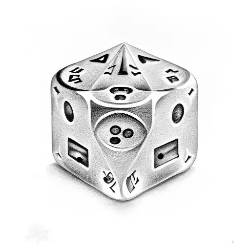 A Pair Of Dice With A Little Dog Paw On A Facet