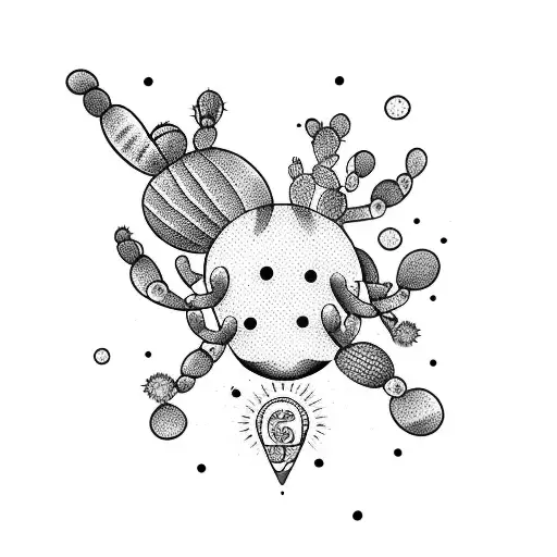 Cactus That Looks Very Cool With A Bootle Of Alcohol