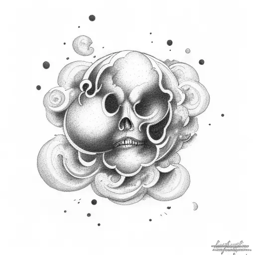 Heavenly Clouds With Blank Space In The Middle