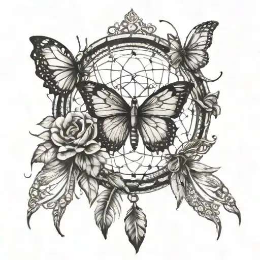 Dreamcatcher And Butterfly