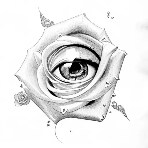Eye With Rose Doves