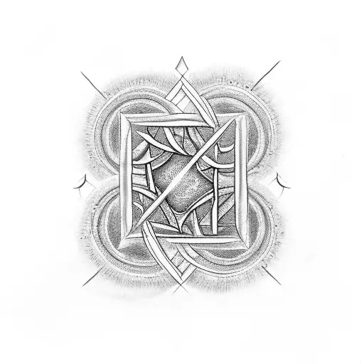 Triskele With The Elements In The Background