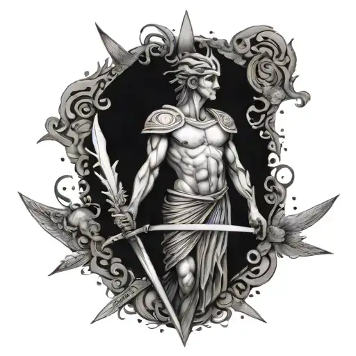 An Abstract Interpretation Of A Greek Myth Involving Swords